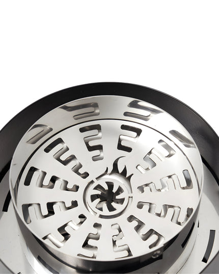 Top view of Shisha Turbine NeXt Premium Coal Burner showcasing innovative spiral heating element.
