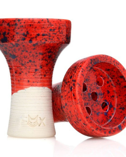 Red Fox Killer Bowl - Tall Hookah Bowl with Glazed Finish
