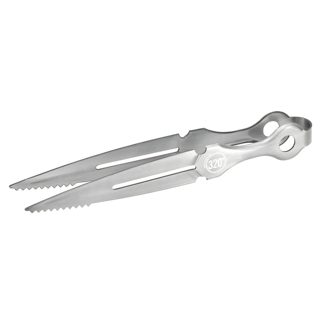 320° Premium Shisha Tongs - Silver