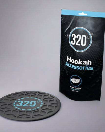 320° - 320° Hookah Base Mat - Black & Blue - The Premium Way