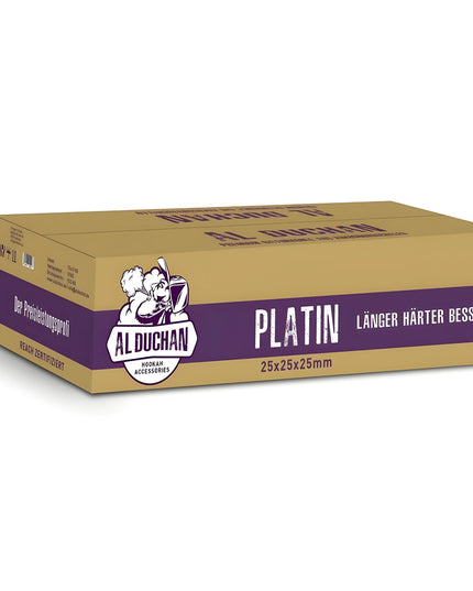 Al Duchan Platin natural coconut shell hookah charcoal in kraft box packaging