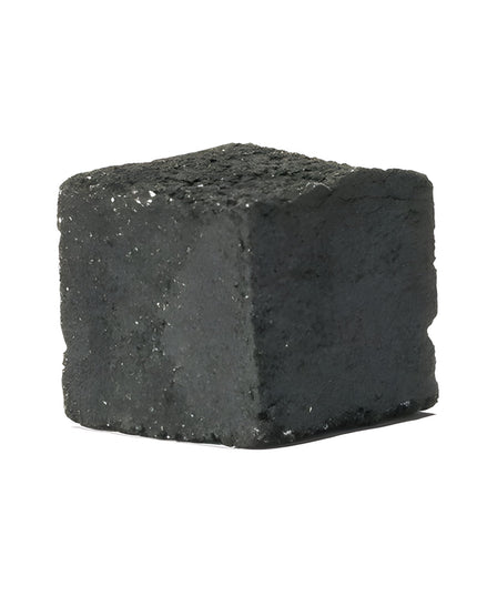 Single Al Duchan Platin coconut shell charcoal cube for The Premium Way hookah experience.