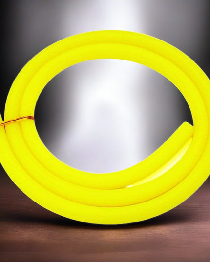 Essentials - Essentials Shisha Silicone Matte Hose - Yellow - The Premium Way