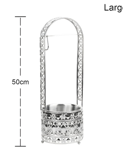 Large Silver Essentials Shisha Charcoal Holder - 50cm