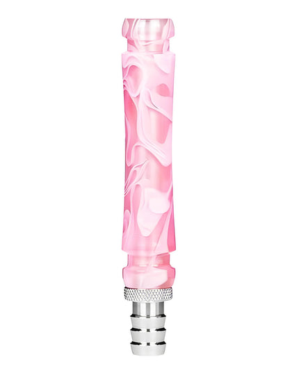 Detailed View of Moze Wavy Pink Hookah Mouthpiece - Vibrant and Robust by The Premium Way