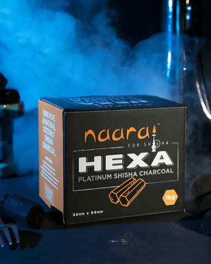 Naara for Shisha Charcoal | Hexa Charcoal | The Premium Way