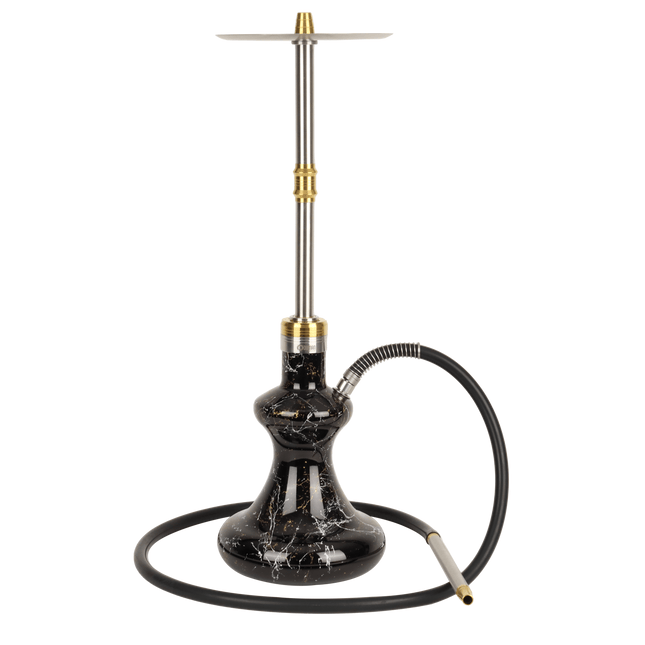Oduman Hybrid V2.0 Hookah - Black Marble Shisha | The Premium Way