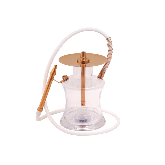Oduman N2 Clear Gold Hookah Shisha | The Premium Way