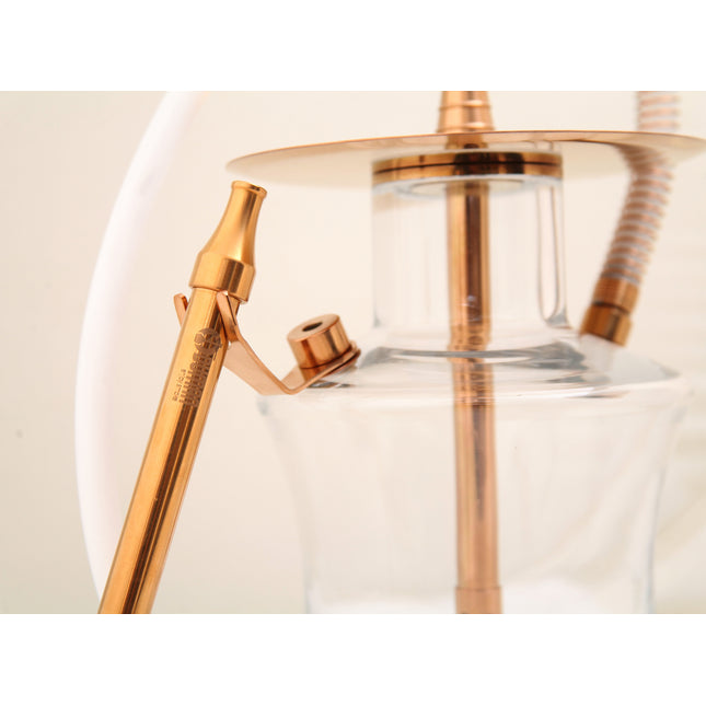 Oduman N2 Clear Gold Hookah Shisha | The Premium Way