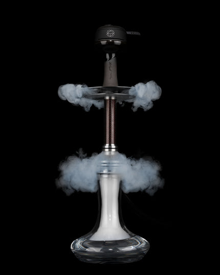 Steamulation Xpansion Mini Shisha with Epoxid Marble White and from The Premium Way