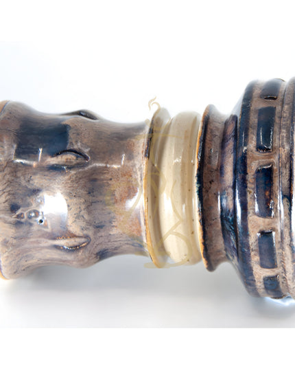 Detailed view of the Tuan Mini Killer Hookah Bowl, highlighting its unique glaze.