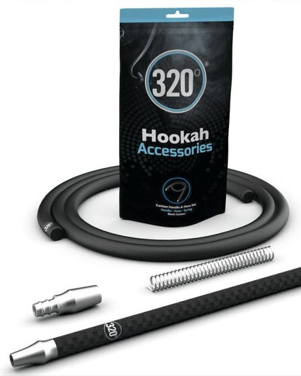 320° - 320° Carbon Handle Shisha Set - The Premium Way