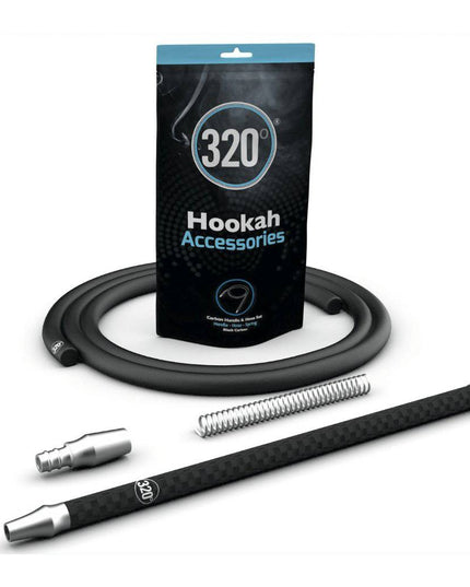 320° - 320° Carbon Handle Shisha Set - The Premium Way