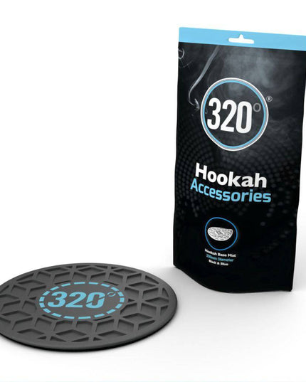 320° - 320° Hookah Base Mat - Black & Blue - The Premium Way