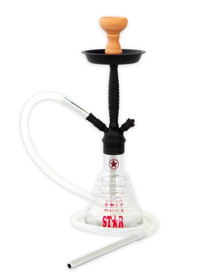 Amy Deluxe - Amy Deluxe - 4 Stars 410 Black on Clear Hookah Kit - The Premium Way