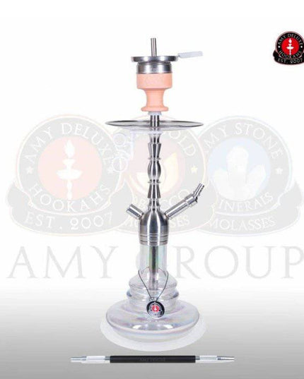Amy Deluxe - Amy Deluxe - German SS14R Little Lulu Steel Clear Hookah Kit - The Premium Way