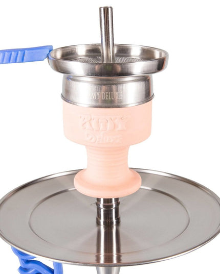 Amy Deluxe - Amy Deluxe - German SS14R Little Lulu Steel Clear Hookah Kit - The Premium Way