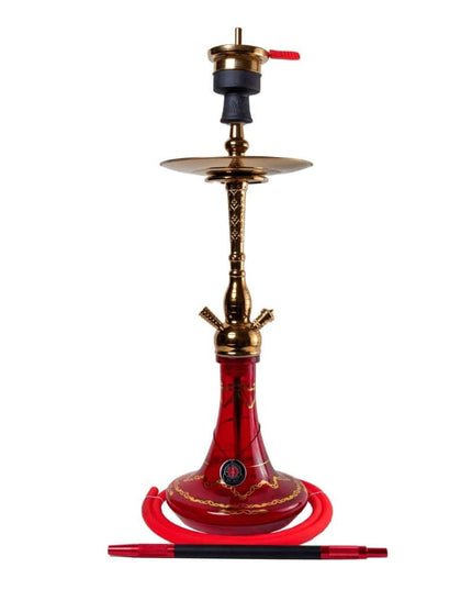 Amy Deluxe - Amy Deluxe - Jamilah Gold Red Single Hose Hookah Set 118.01 - The Premium Way