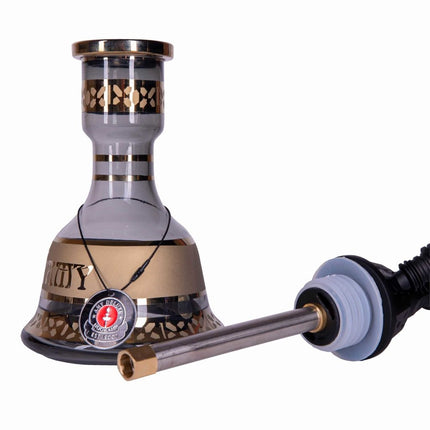 Amy Deluxe - Amy Deluxe - Mini Harfi Black Clear Hookah Kit 110.02 - The Premium Way