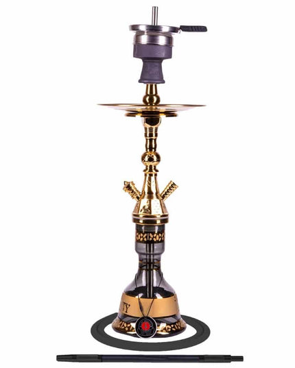 Amy Deluxe - Amy Deluxe - Mini Harfi - Gold Black Shisha Set 67cm - The Premium Way