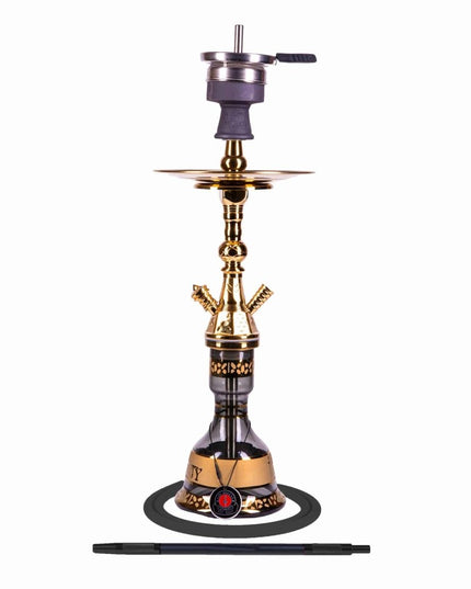 Amy Deluxe - Amy Deluxe - Mini Harfi - Gold Black Shisha Set 67cm - The Premium Way