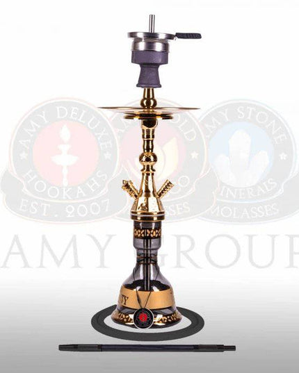 Amy Deluxe - Amy Deluxe - Mini Harfi - Gold Black Shisha Set 67cm - The Premium Way