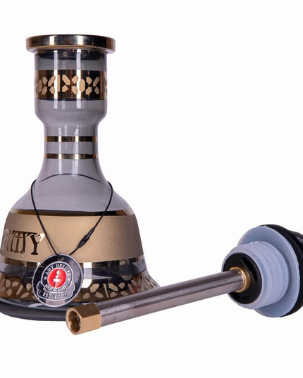 Amy Deluxe - Amy Deluxe - Mini Harfi - Gold Black Shisha Set 67cm - The Premium Way