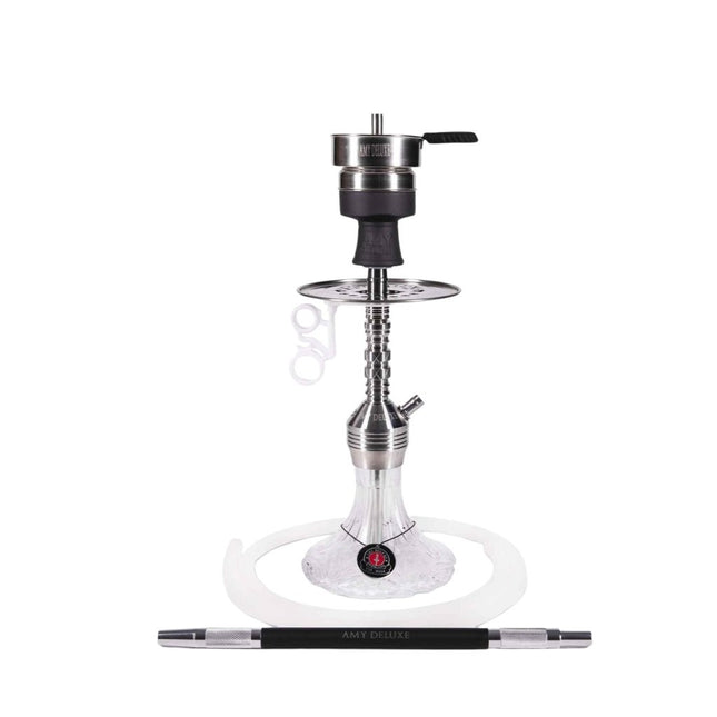 Amy Deluxe - Amy Deluxe - Xpress Class Mini Steel Clear Hookah - The Premium Way