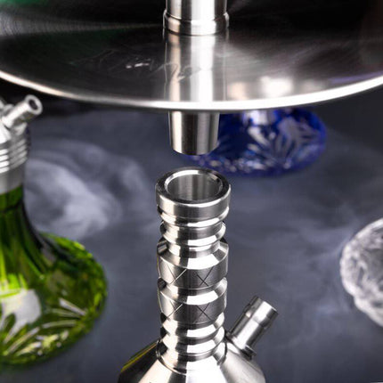 Amy Deluxe - Amy Deluxe - Xpress Class Mini Steel Clear Hookah - The Premium Way