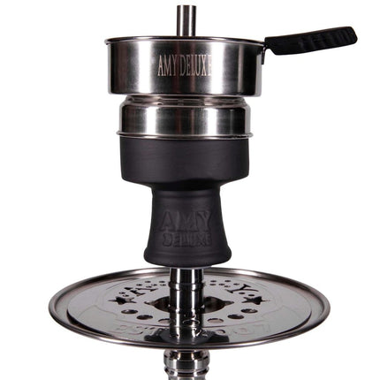 Amy Deluxe - Amy Deluxe - Xpress Class Mini Steel Clear Hookah - The Premium Way