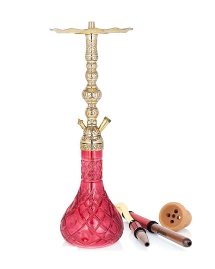 BLACK SMOKE - Black Smoke Traditional Style Hookah Aslan Click - Red - The Premium Way