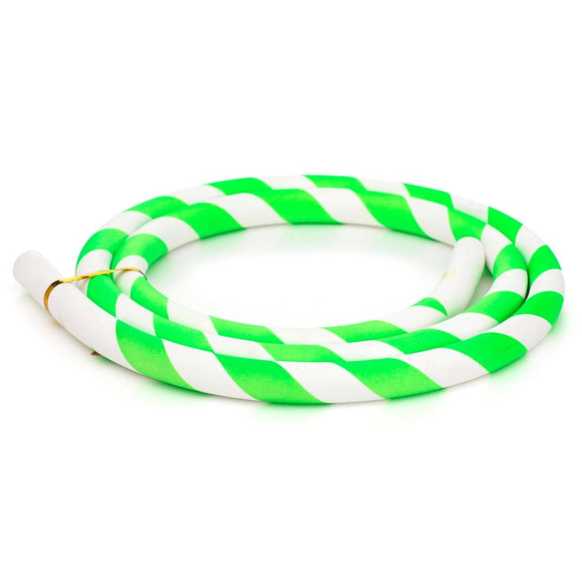Caesar - Caesar Green & White Silicone Shisha Hose - The Premium Way