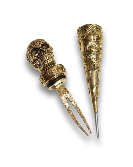 Essentials - Skull 3-in-1 Hookah Poker and Fork Set - The Premium Way
