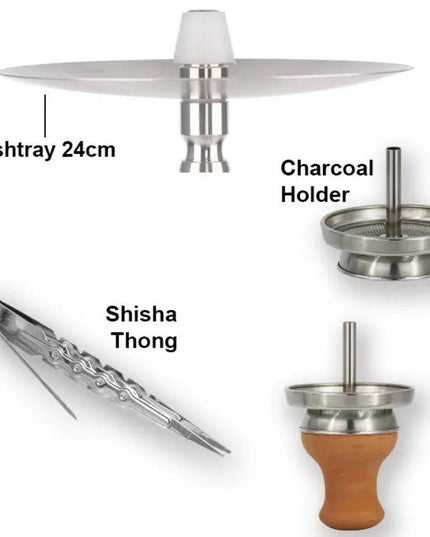 King Buzz - King Buzz Premium Stainless Steel Hookah Model 413 - The Premium Way