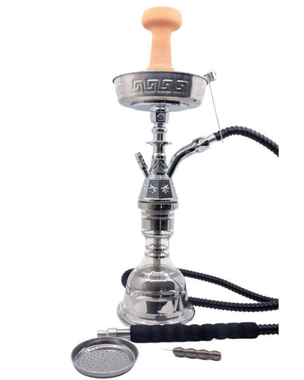 King Buzz - King Buzz Traditional Small Shisha - Silver - The Premium Way