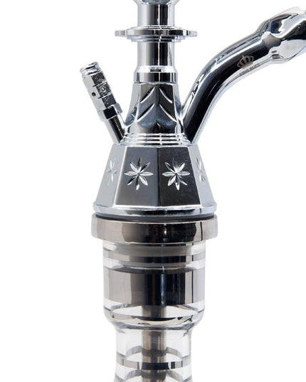 King Buzz - King Buzz Traditional Small Shisha - Silver - The Premium Way