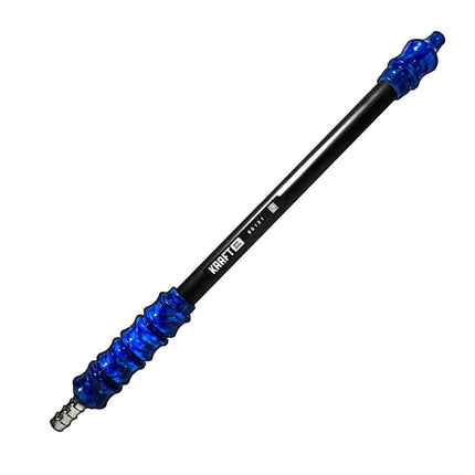 Kraft Shisha - Kraft Shisha Handle - Brushed Black Mouthpiece with Blue Handle - The Premium Way
