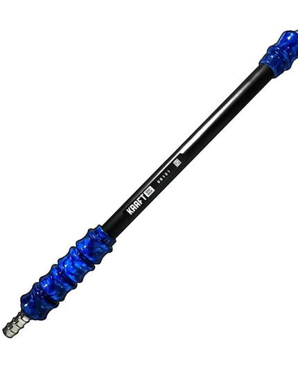 Kraft Shisha - Kraft Shisha Handle - Brushed Black Mouthpiece with Blue Handle - The Premium Way