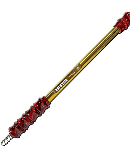 Kraft Shisha - Kraft Shisha Handle - Titanium Gold Mouthpiece with Red Handle - The Premium Way