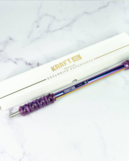 Kraft Shisha - Kraft Shisha Handle - Titanium Rainbow Mouthpiece with Galaxy Handle - The Premium Way