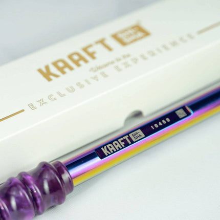 Kraft Shisha - Kraft Shisha Handle - Titanium Rainbow Mouthpiece with Galaxy Handle - The Premium Way